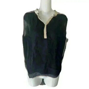 Nwot Parker sleeveless black silk top XS